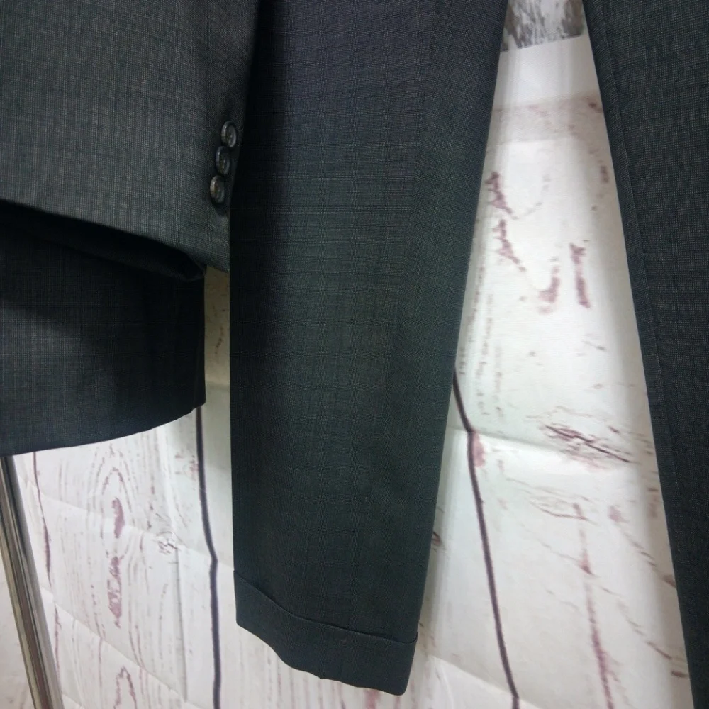 Jos A Bank 43L Brown Birdseye 2pc Suit 37x32 $698
